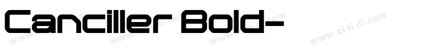Canciller Bold字体转换